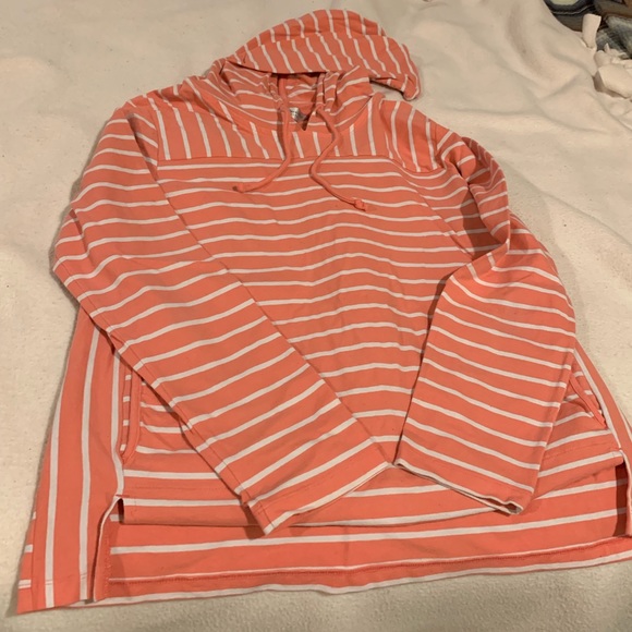 Christopher & Banks hooded shirt size petite Large - Picture 1 of 2